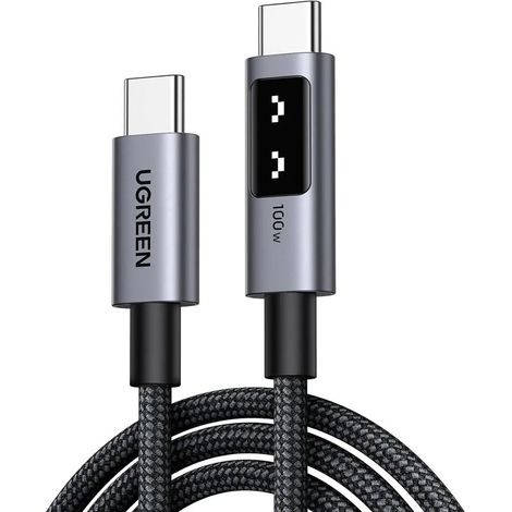 Cable de carga rápida UGREEN Uno USB-C a USB-C de 100 W PD, 3 m