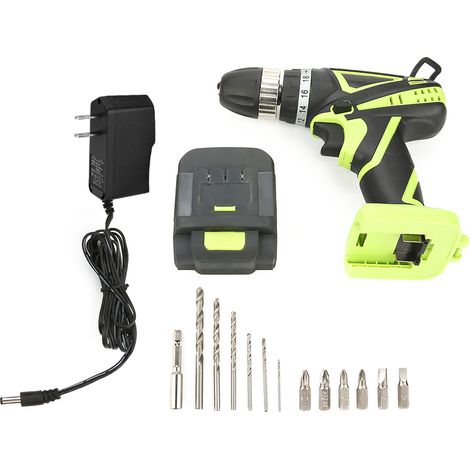Kit perceuse-visseuse électrique sans fil avec batterie lithium rechargeable 14,4 V (prise américaine 110 V) (1/5)