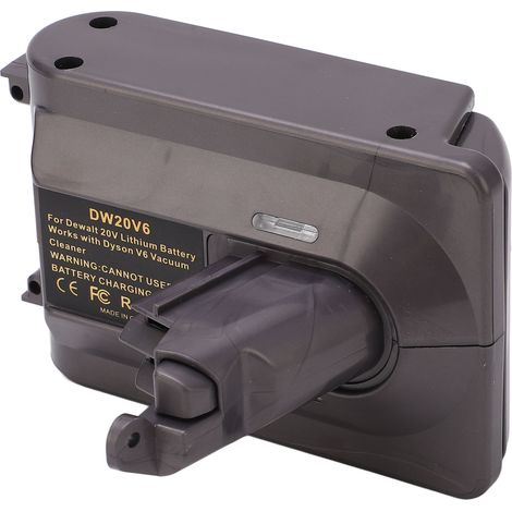 Adaptateur de batterie ABS résistant à l'usure, convertisseur de batterie au lithium 20 V, remplacement pour aspirateur V6 (1/5)