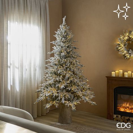 EDG Enzo De Gasperi Pino Cortina Innevato 2500 MiniLED H210 cm IP20 – Albero di Natale Luminoso (1/5)
