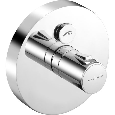 Kludi PUSH - Mélangeur thermostatique de douche à encastrer (388020538) (1/2)