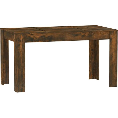 Maison Exclusive - Table à manger chêne fumé 140x74,5x76 cm bois d'ingénierie (1/5)