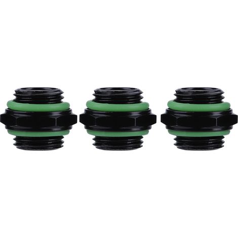 Raccord hexagonal G1/4 3 pièces avec joint pour watercooling PC - système refroidissement liquide