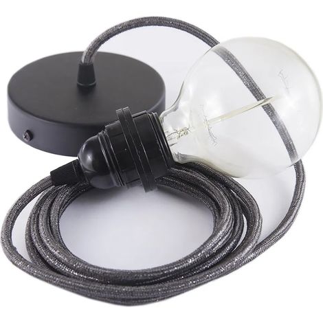 Lampada sospensione Creative Cables rl03 cavo tessile 50 cm (1/3)