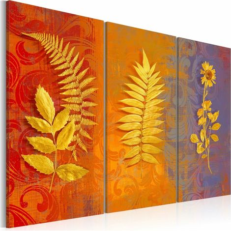 Tableau fleurs séchées - triptyque - 120 x 80 cm (1/4)