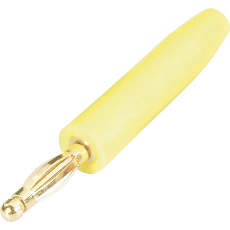Schnepp FK 2000 Lamellenstecker Stecker, gerade Stift-Ø: 2 mm Gelb 1 St.