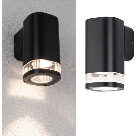 Paulmann 947.18 Außenwandleuchte Colum Downlight IP44 80x112mm max. 20W 230V Anthrazit Aluminium (1/5)