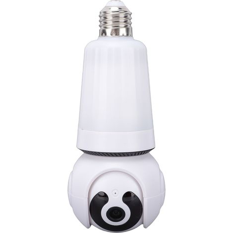 Caméra de sécurité ampoule LED 2K HD 2,4 GHz WiFi avec détection de mouvement, vision nocturne couleur et communication bidirectionnelle pour la maison (1/5)
