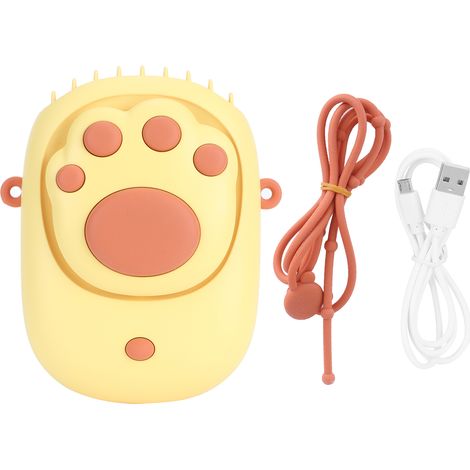 Ventilateur USB mignon 3 vitesses réglable pour chambre - Ventilation jaune avec contrôle du vent (1/5)