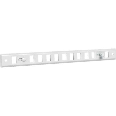 Econoname – Grille aération VMC obturable aluminium 300 x 30 – GOBL250 – Pose sur entaille 250 x 15 – Revêtement prélaqué blanc