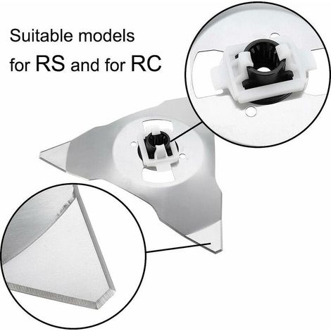 Lames De Rechange pour Robot Tondeuse, luck-88 Lames De Rechange pour Lames De Tondeuse Robot Robomow RS RC Premium - Lames De Rechange De Tondeuse Robot avec Un Concept Amélioré(1 pcs) (1/3)