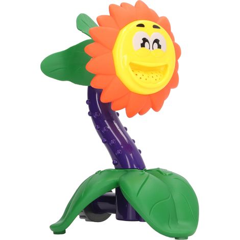 Sonnenblumenförmiges Wassersprinkler-Spielzeug für den Garten – ein rotierendes, niedliches Spritzspielzeug für Kinder. (1/5)