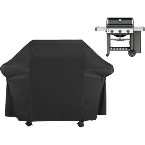 Housse Barbecue , Barbecue Bâche de Protection , 152x76x122cm 420D Oxford Bâche de Protection BBQ Couverture de Gril Anti-UV/Anti-l'eau/Anti-l'humidité Imperméable Extérieur Barbuae Grill pour Weber B (1/5)