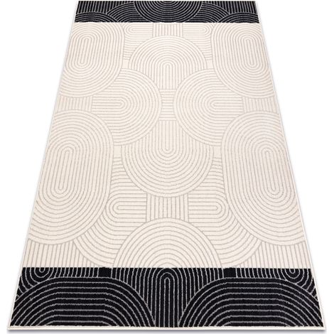 Tappeto Lana ANGEL 7901 / 52044 Geometrico beige / nero beige 160x230 cm