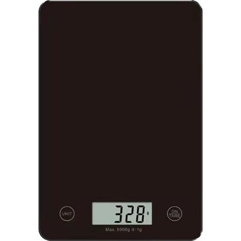 Balance de cuisine noire 5 kg pour la maison, accessoires de cuisine et barbecue