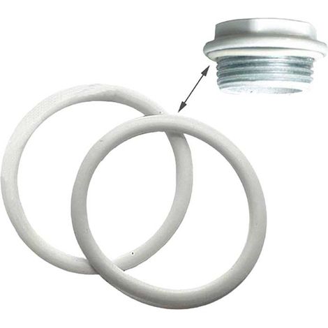 "O-RING IN SILICONE BIANCO PER TAPPI RADIATORI 1"""" x Ø42 - Sp.2,5 Q.TA 10"