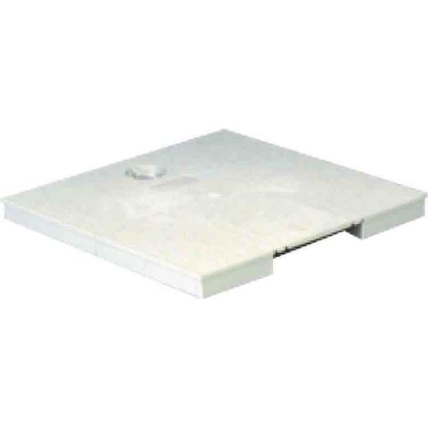 Tampon pour regard descente eaux pluviales Ø 80/100 mm – Dimensions 284x284 mm – Couleur gris – Adapté pour environnement extérieur