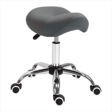 Tabouret à roulettes réglable 49-61 cm avec assise ergonomique (1/5)