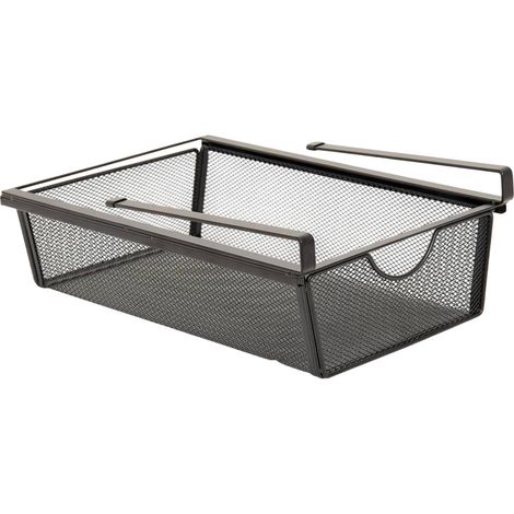 Tiroir de Rangement Coulissant "Spacy" 25cm Noir