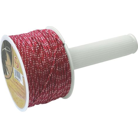 FILO PER EDILIZIA CON MANICO GIREVOLE mt. 100 col. Rosso/Bianco 15.00 pz