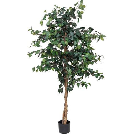 Planta ficus decorativo artificial verde 89x83x159h cm (1/5)