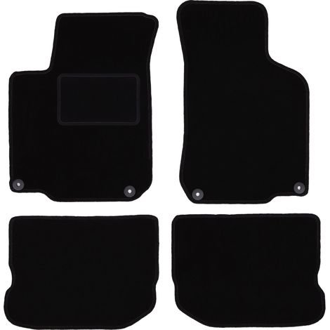 Alfombrillas de terciopelo negro para Volkswagen Golf IV hatchback, station wagon, variante (1997-2003) (1/5)