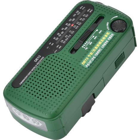 Radio FM haute sensibilité, ondes moyennes et courtes, bonne qualité sonore, fonction alarme, petite radio rechargeable pour la maison, les voyages et la voiture (1/5)