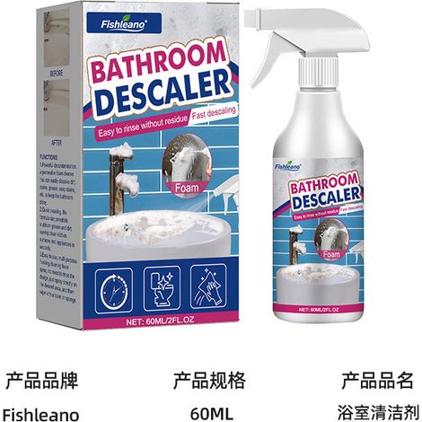 The bathroom cleaner FISHLEANO removes limescale, water stains and dirt and cleans surfaces with ceramic limescale. (1/5)