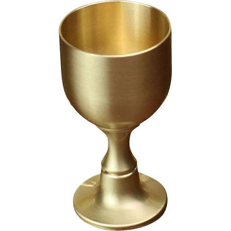 Gobelet en alliage de cuivre, coupe à vin antique, gobelet à liqueur en métal, coupe rétro-5.50X3.00X3.00CM-Golden (1/4)
