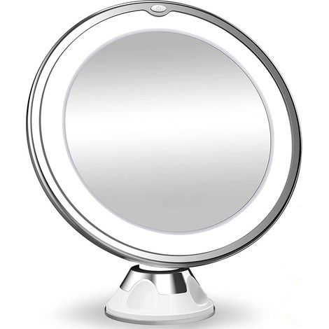 SPECCHIO DA BAGNO CON INGRANDIMENTO 10X E LUCE A LED IDEALE PER IL TRUCCO E LA CURA DELLA PERSONA A CASA OFFERTA ESCLUSIVA (1/5)