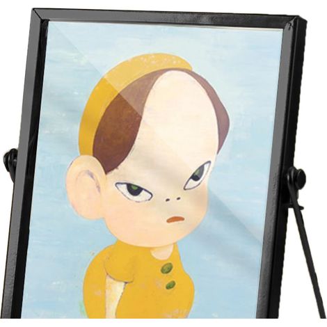 Cadre photo acrylique décoratif 14,5x19,5cm, motif cartoon enfant, imperméable, ornement mural pour bureau, cadre noir métallisé CBS1326 (1/4)