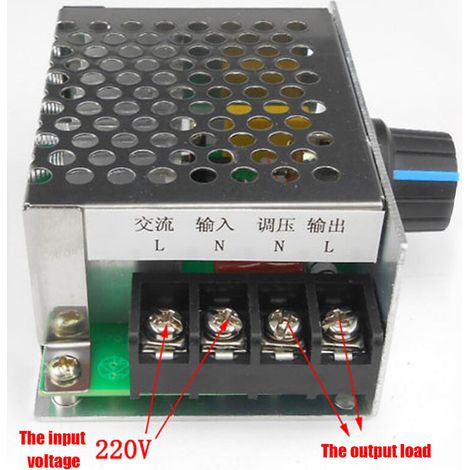 220 V Regulateur De Tension Dimmer Electrique Controleur De Vitesse Du Moteur Thermostat Controleurs De Pression Accessoires Industriels (1/4)