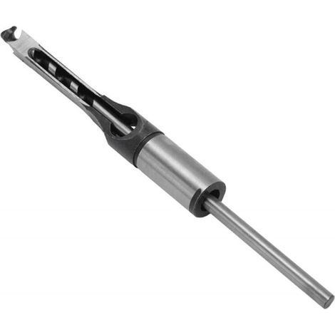 Forets à trou carré pour le travail du bois - 6 mm à 16 mm - Tarière à mortaise - Ciseau à bois - Scie cloche carrée avec foret hélicoïdal - Outils de perçage (12 mm) (1/5)
