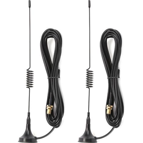 2 pièces Antenne Magnétique Voiture Amplificateur Signal pour Talkie-Walkie BaoFeng UV-5R 8W