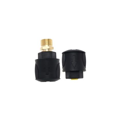 1 ensemble Raccord Rapide à Haute Pression Remplacement Compatible avec Karcher K2-K7 Tuyaux à Raccord Rapide Adaptateur de Tuyau de Nettoyeur Haute Pression en Plastique (1/5)