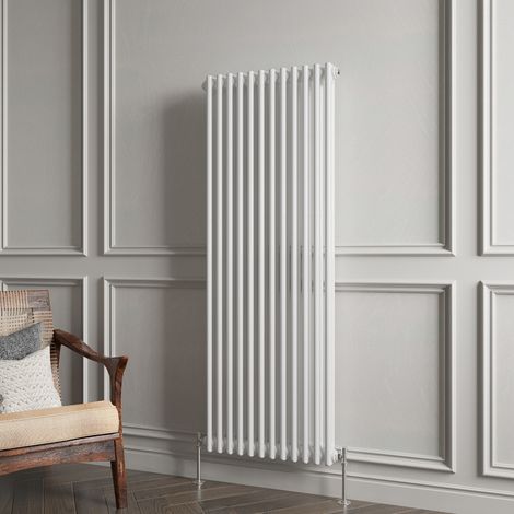 Traditional 2 Column White Radiator (1800mm H × 560mm W) – 7512 BTU / 2202W – Cast Iron Style (1/5)