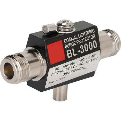 Parafoudre coaxial BL-3000 avec connecteur femelle de type N, adapté aux équipements de communication. (1/5)