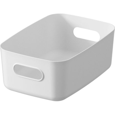Corbeille de Bureau Acier Polyvalent avec Lanières Transparent Motif - Organise Cosmétiques Jouets Bureau 35cm³ (1/5)