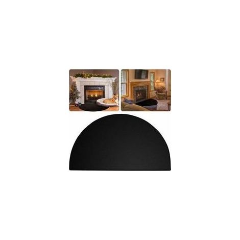 Tapis de cheminée ignifuge – 102 x 50cm Tapis de foyer pour cheminées résistant au feu Tapis ignifuge pour cheminée intérieure et extérieure – Fibre de verre (1/5)