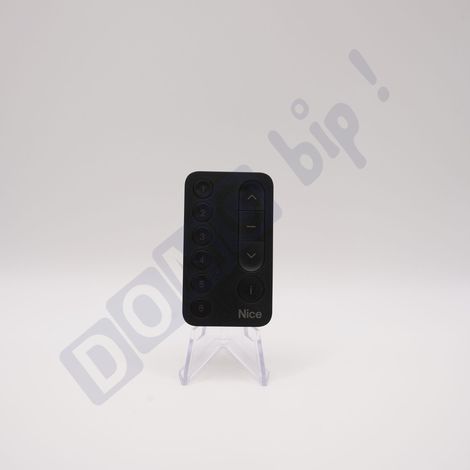NICE MINI DOMI 6 NOIR - Télécommande 6 canaux ultra-portable pour portails, porte de garage, volet roulant, éclairage - Auto-apprentissage - Compatible OXIBD, OX2, FLOX2R, OXI – 433,92 MHz - Rolling C (1/5)
