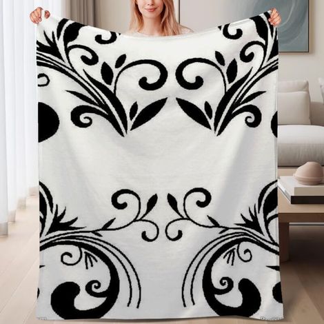 Couverture de lit en polaire chaude, légère et douce en microfibre polyester,6080 pouces (1/4)