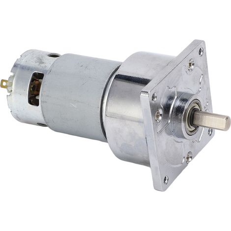 Moteur à engrenages à vis sans fin autobloquant 24 V CC, bobine en laiton, rotation horaire/antihoraire, réducteur de vitesse à couple élevé, 3,8 A, 200 tr/min, 4,8 kg.FCM (1/5)