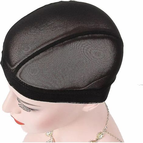 Filet à cheveux sans colle, doublure de perruque, bonnet de perruque en maille élastique (1/3)