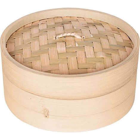 Cuiseur vapeur multifonction en bambou, panier à dim sum, cuiseur vapeur pour légumes (1/5)
