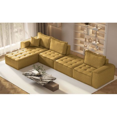 Bohoo modulare Ecke XL Gelb Links (1/5)