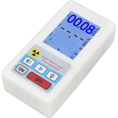 Détecteur de rayonnements ionisants BR-6 blanc version anglaise, compteur Geiger de radiation nucléaire sans piles (1/5)
