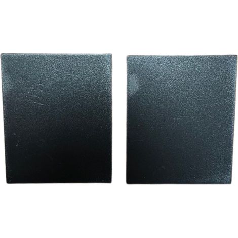 2 Pezzi Tappo Finale Terminale Nero per Chiusura Lampada LED Lineare SV0205N
