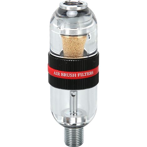 Séparateur eau-air double pour aérographe/pistolet à peinture, mini pompe à air, filtre huile-eau, noir (1/5)