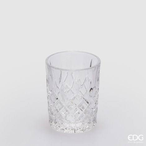 EDG Enzo De Gasperi Bicchiere Sfaccettato Rotondo H 6,2 Cm D 5 Cm 6 Pz