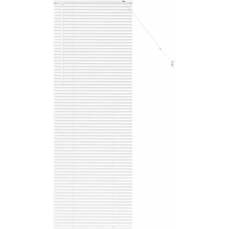 Store vénitien blanc, 175 x 55 cm, aluminium (1/5)